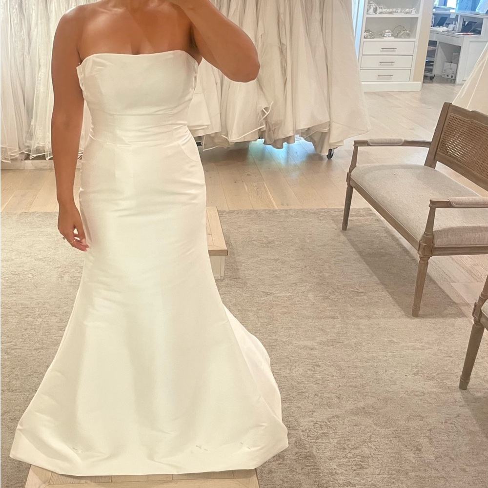 Mori Lee Strapless White Wedding Dress